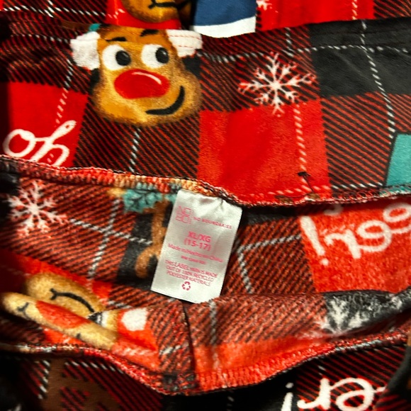 Like New Plush Reindeer Leggings xl juniors - Picture 4 of 4